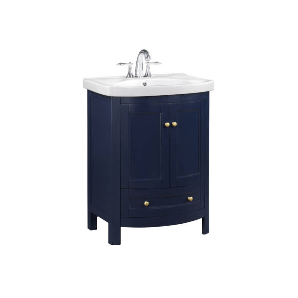 Charlton Home® Thibeault 24'' Freestanding Single Bathroom Vanity with